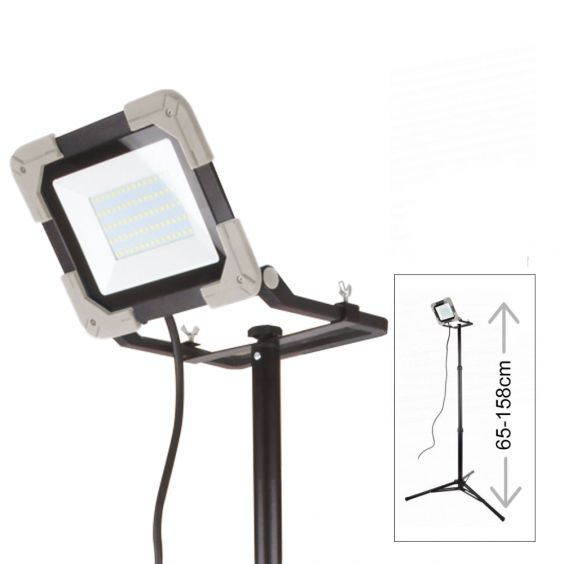 Projecteur de Chantier LED 50W Sur Trepied WOLTZ