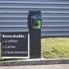 Borne de recharge double 7.4kW avec controleur de charge et protection électrique OHMTEC