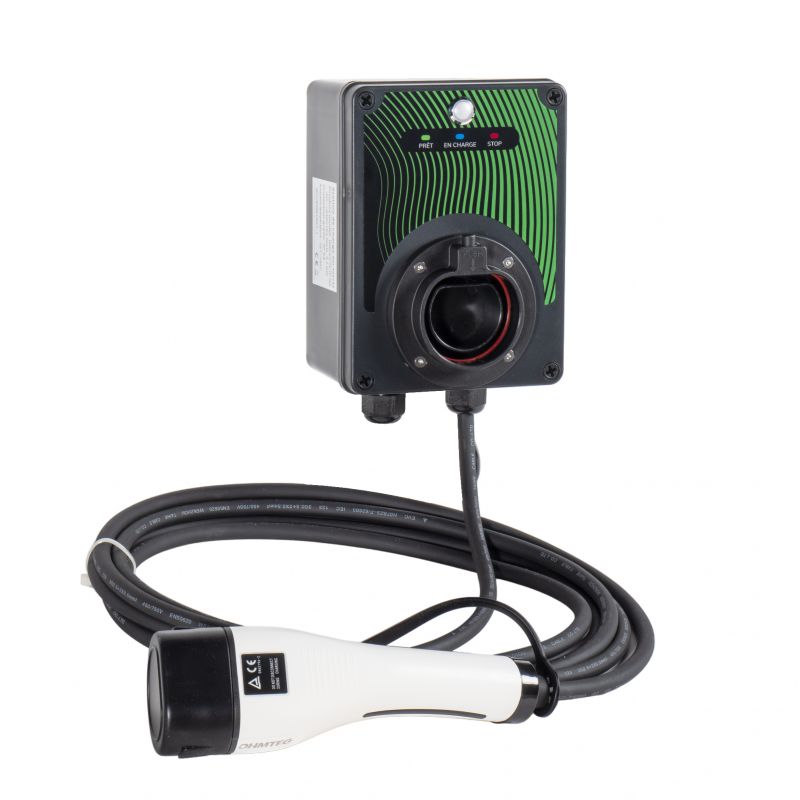 Wallbox De Recharge 11 KW Pour Voiture électrique – Câble Type 2 De 5 M – Fabriqué En Allemagne – Design Sobre, Installation Facile