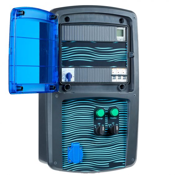 Coffret piscine pour filtration + éclairage + traitement de l'eau NALTO