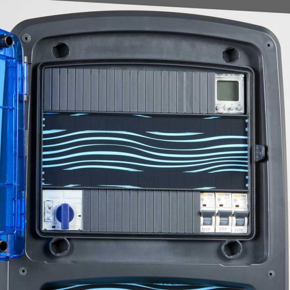 Coffret piscine pour filtration + éclairage + traitement de l'eau NALTO