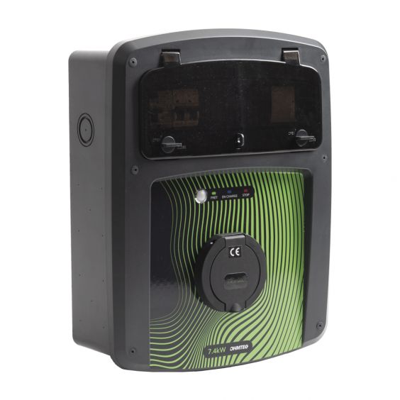 Coffret de recharge 7.4 kW avec contrôleur de charge et protection électrique OHMTEC