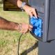 Coffret camping 4 prises CEE 16A avec protection par disjoncteur différentiel - OHMTEC
