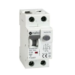 Disjoncteur Différentiel 16A - 30mA 1P+N Courbe C NALTO
