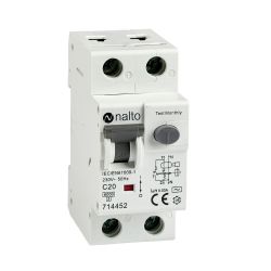 Disjoncteur Différentiel 20A - 30mA 1P+N Courbe C NALTO