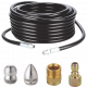 Pack nettoyeur haute-pression thermique 390cc 250 bar + déboucheur canalisation 20m STEINER
