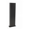 Borne métalique alu anthracite pour coffret de camping ou coffret de recharge OHMTEC