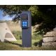 Borne métalique alu anthracite pour coffret de camping ou coffret de recharge OHMTEC
