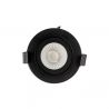 Spot encastrable orientable variable IP65 CCT RT2012 LED 6W Noir WOLTZ