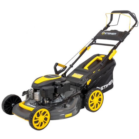Tondeuse thermique tractée 4 en 1 mulching 51 cm 4CV 170cm³ - Démarrage électrique - STEINER