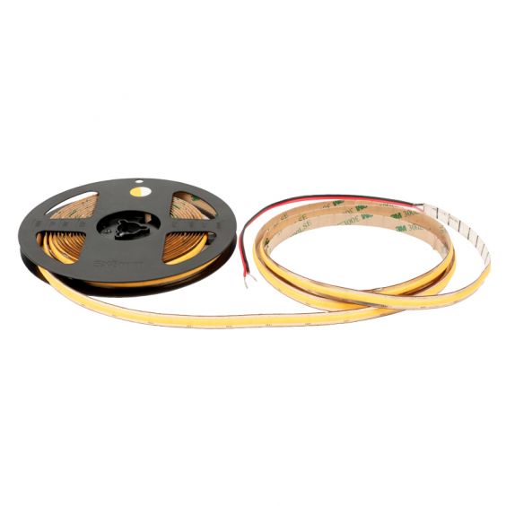 Ruban LED COB 5M 10W/M 24V IP20 8mm 3000K