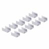 Lot de 10 clips Aluminium pour Ruban Led COB 24V IP65 10mm réf 812585