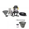 Aspirateur eau et poussières 20L inox 1200W sans sac + 2 filtres de rechange STEINER