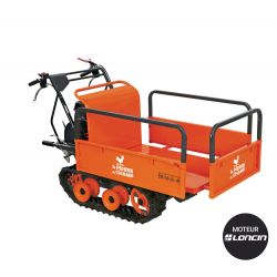 Brouette thermique essence 196cc, benne extensible, charge 300Kg ST PIERRE DU CHAMP