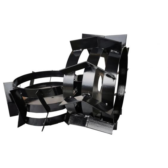 Jeu de 2 roues métalliques Diamètre 38cm pour motoculteur