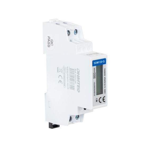 Compteur Electrique monophasé 100A simple tarif certifié MID | Sous compteur electrique