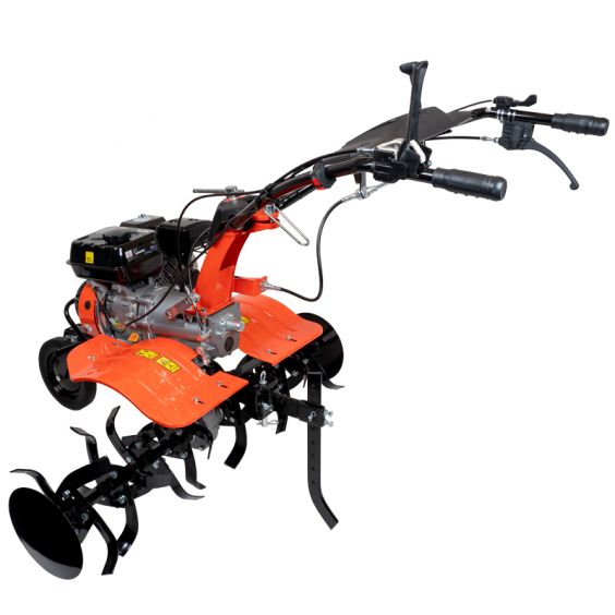 Motoculteur - Motobineuse thermique essence 8CV - 223cc à engrenages + 8 fraises + 2 roues + buteur ST PIERRE DU CHAMP