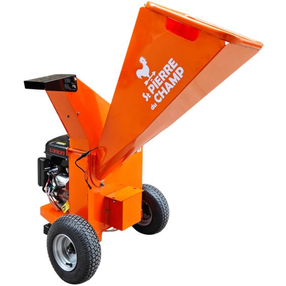 Broyeur de végétaux et de branches thermique essence à disque 420cc 100mm + démarrage électrique ST PIERRE DU CHAMP