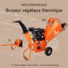 Broyeur de végétaux thermique 196cc 100mm + timon de remorquage ST PIERRE DU CHAMP