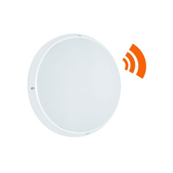 Hublot LED 20/25W CCT IP65 IK10 Blanc à détection HF