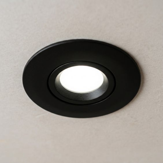 Spot noir encastré orientable LED 5W IP65 CCT RT2012/RE2020 WOLTZ