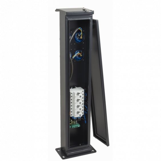 Potelet camping 80cm 4 prises CEE 10A avec protection OHMTEC