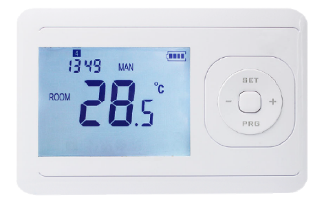 Thermostat programmable blanc avec récepteur sans fil pour chaudière et  circulateur - contact sec et/ou sortie 230V ATENZA